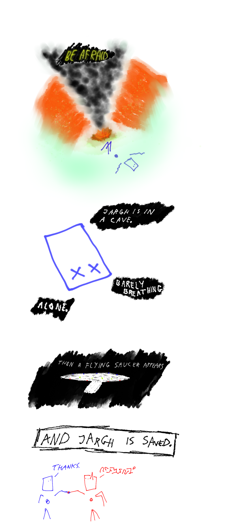 The alien was created by the mplutz.