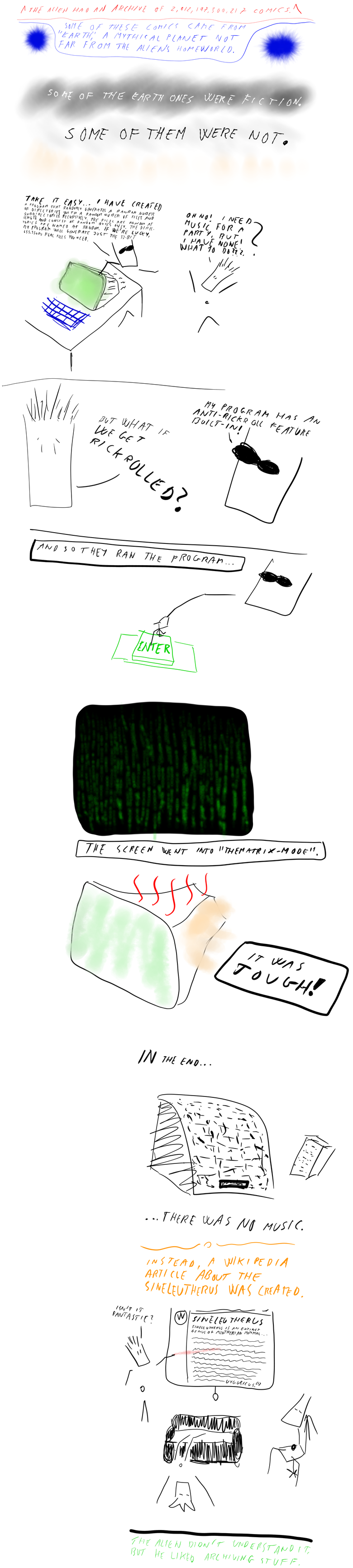 All of the alien's Earth comics are from before the Earth was assimilated by evil aliens.