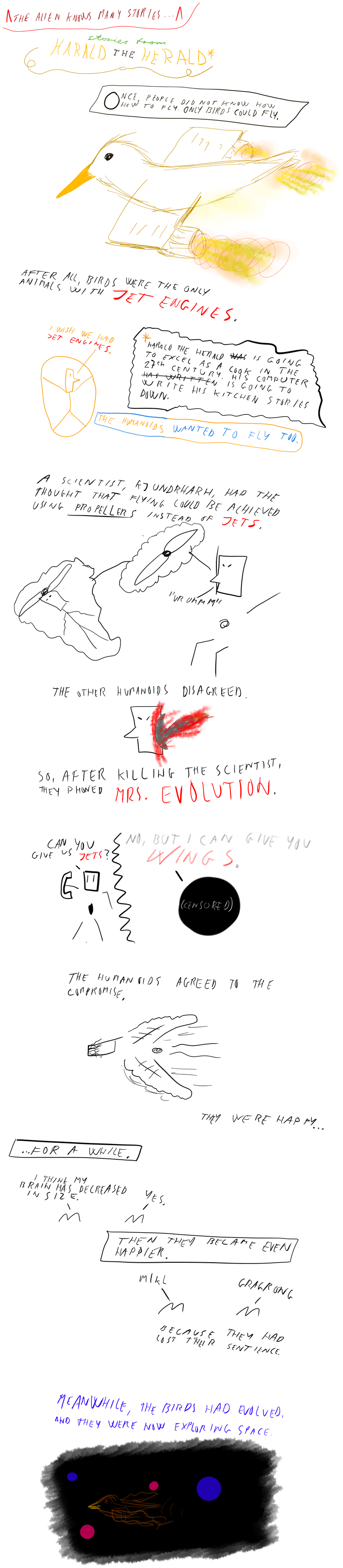 One of Harald's best friends was a bird. Until he ate it.