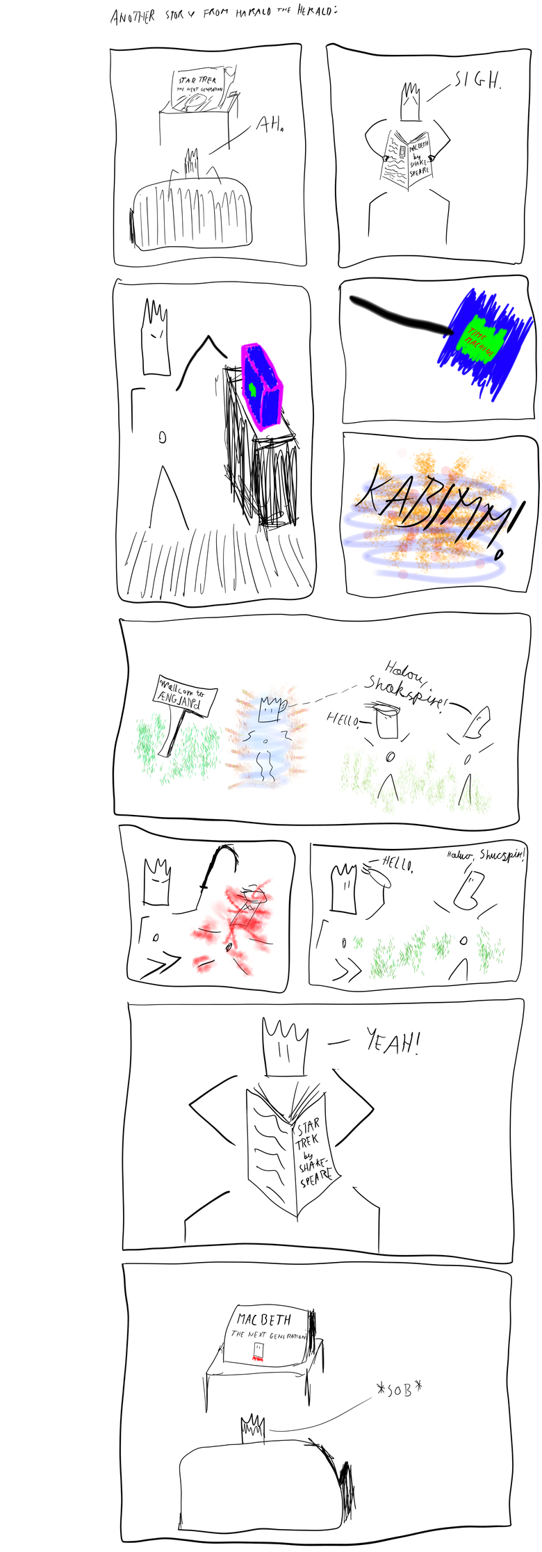 Fortunately, Macbeth TNG contains numerous Star Trek references.