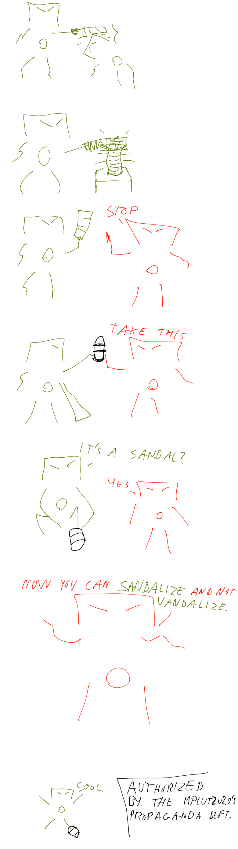 If a Vandal wore a sandal and had the name of Randall, where was his other sandal?